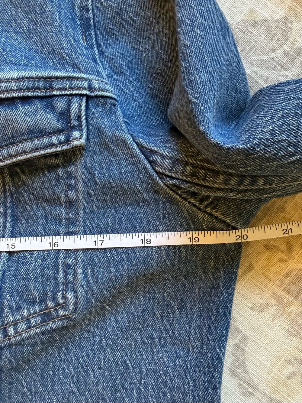 J.Crew Denim Collarless Lady Jacket Size 12 EUC ✨ - Picture 5 of 8